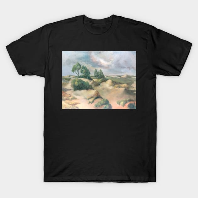 View from the dunes in De Panne (Belgium) T-Shirt by Stefs-Red-Shop